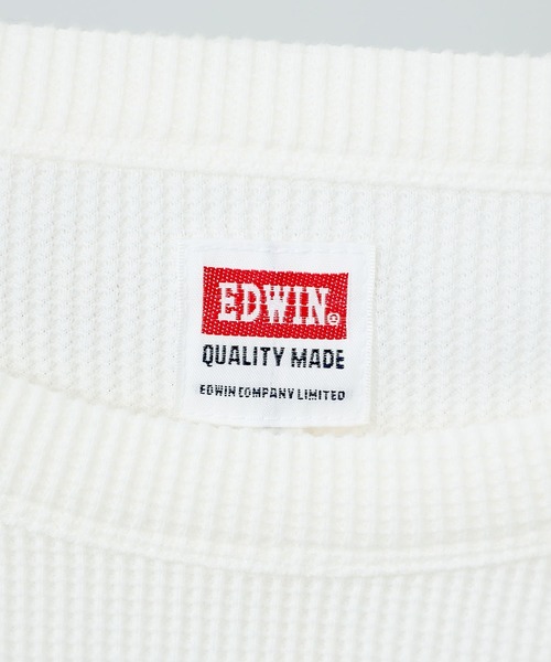 EDWIN(エドウィン)の「EDWIN エドウィン 豊富なサイズ展開(S~5L)ワッフルロングスリーブTシャツ 長袖(Tシャツ/カットソー・メンズ・ホワイト/グレー/ブラック・MEDIUM/LARGE/X-LARGE/3L/4L/5L/SMALL)」の12枚目の写真