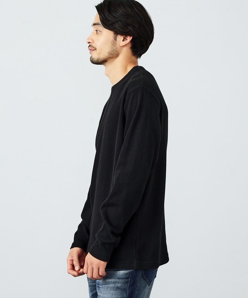 EDWIN(エドウィン)の「EDWIN エドウィン 豊富なサイズ展開(S~5L)ワッフルロングスリーブTシャツ 長袖(Tシャツ/カットソー・メンズ・ホワイト/グレー/ブラック・MEDIUM/LARGE/X-LARGE/3L/4L/5L/SMALL)」の14枚目の写真