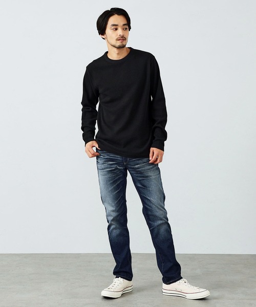 EDWIN(エドウィン)の「EDWIN エドウィン 豊富なサイズ展開(S~5L)ワッフルロングスリーブTシャツ 長袖(Tシャツ/カットソー・メンズ・ホワイト/グレー/ブラック・MEDIUM/LARGE/X-LARGE/3L/4L/5L/SMALL)」の18枚目の写真