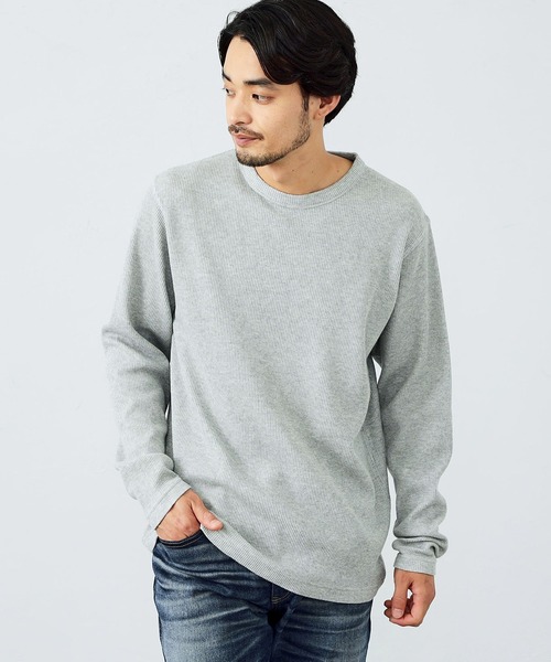 EDWIN(エドウィン)の「EDWIN エドウィン 豊富なサイズ展開(S~5L)ワッフルロングスリーブTシャツ 長袖(Tシャツ/カットソー・メンズ・ホワイト/グレー/ブラック・MEDIUM/LARGE/X-LARGE/3L/4L/5L/SMALL)」の22枚目の写真