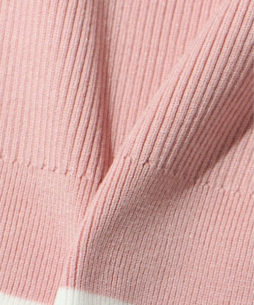 one way(ワンウェイ)の「配色リブ刺繍ロゴニット(ニット/セーター・レディース・ブラック/ライトピンク/ホワイト・FREE)」の16枚目の写真