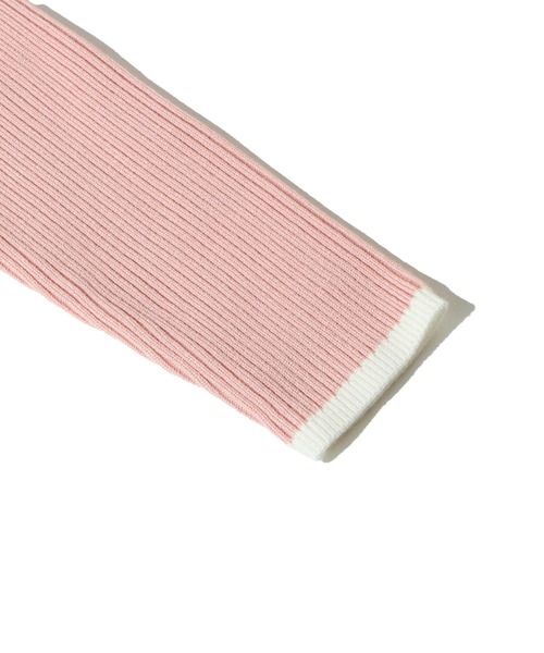 one way(ワンウェイ)の「配色リブ刺繍ロゴニット(ニット/セーター・レディース・ブラック/ライトピンク/ホワイト・FREE)」の14枚目の写真