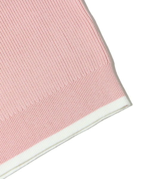 one way(ワンウェイ)の「配色リブ刺繍ロゴニット(ニット/セーター・レディース・ブラック/ライトピンク/ホワイト・FREE)」の15枚目の写真