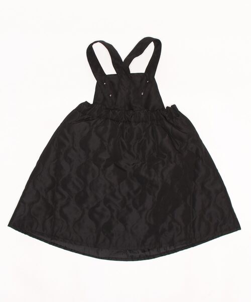 coca（coca）（コカ）の「キッズ キルティングサロペットスカート（サロペット/オーバーオール・キッズ・ブラック/カーキ・100/110/120/130）」の3枚目の写真