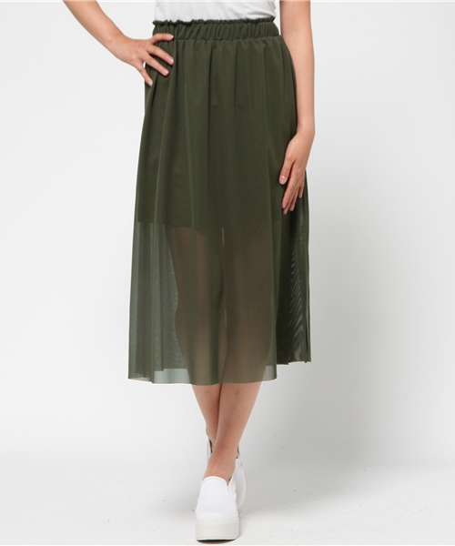 Kastane（カスタネ）の「【Kastane】チュールスカート（スカート・レディース・その他16/オフホワイト/ブラック/カーキ/ネイビー/その他2/その他3/その他1/その他/ホワイト・FREE）」の12枚目の写真