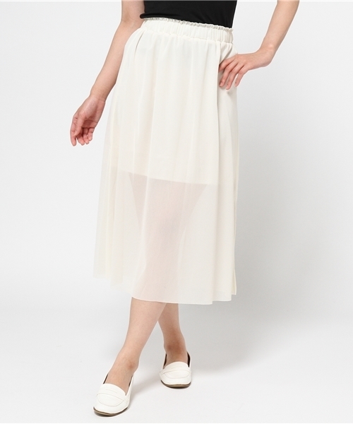 Kastane（カスタネ）の「【Kastane】チュールスカート（スカート・レディース・その他16/オフホワイト/ブラック/カーキ/ネイビー/その他2/その他3/その他1/その他/ホワイト・FREE）」の7枚目の写真