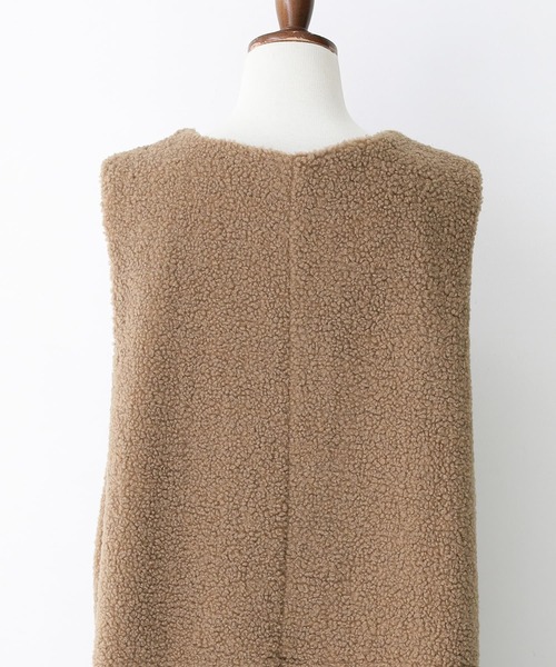 osharewalker（オシャレウォーカー）の「【廃盤】『ボアロングジレベスト』（ベスト・レディース・ブラック/アイボリー/モカ・FREE）」の20枚目の写真