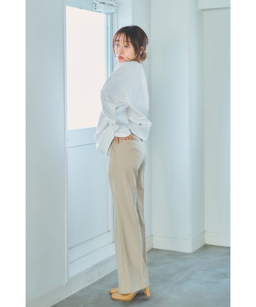 N WITH.（エヌウィズ）の「フレアスラックス（スラックス・レディース・モカ/ベージュ・S/M）」の10枚目の写真
