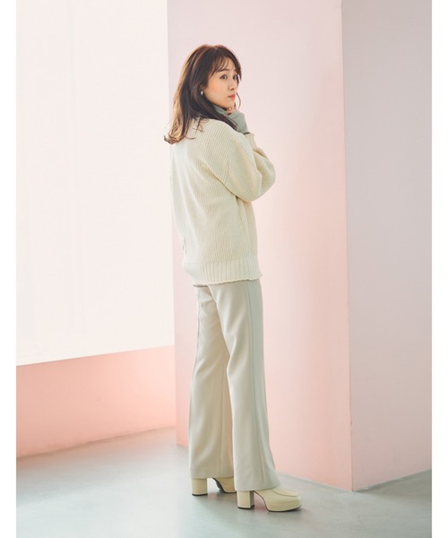 N WITH.（エヌウィズ）の「フレアスラックス（スラックス・レディース・モカ/ベージュ・S/M）」の7枚目の写真