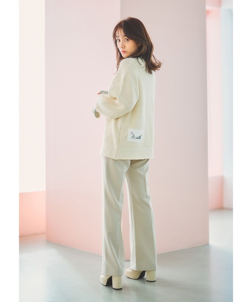 N WITH.（エヌウィズ）の「フレアスラックス（スラックス・レディース・モカ/ベージュ・S/M）」の8枚目の写真