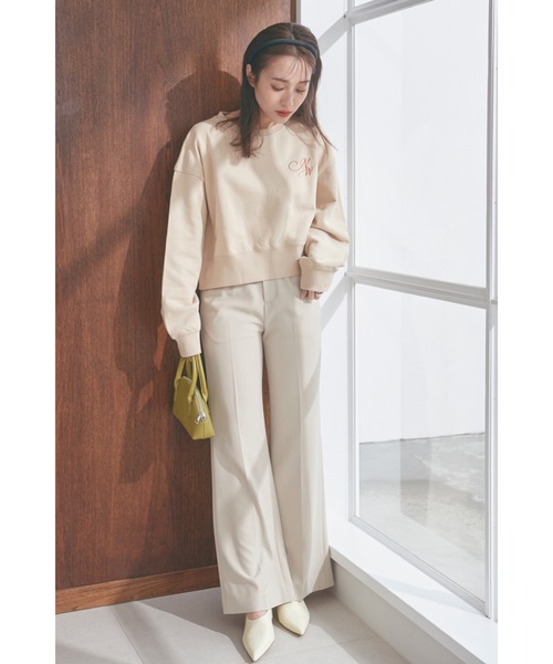 N WITH.（エヌウィズ）の「フレアスラックス（スラックス・レディース・モカ/ベージュ・S/M）」の9枚目の写真