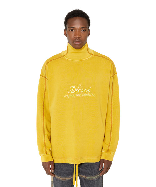 DIESEL(ディーゼル)の「メンズ スウェット ハイネック(スウェット・メンズ・ブラック/イエロー・SMALL/X-LARGE/LARGE/MEDIUM/XX-LARGE)」の12枚目の写真