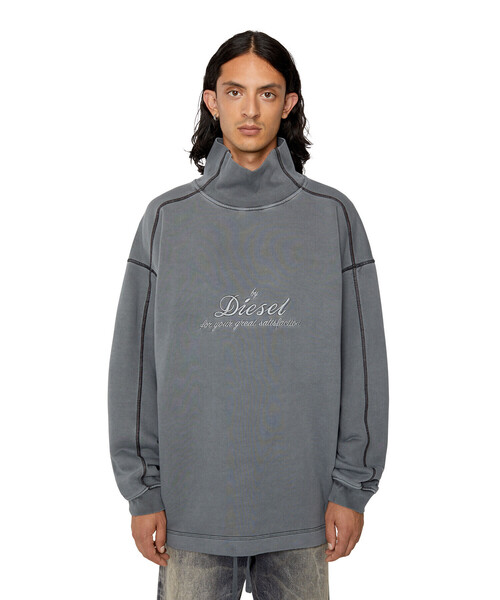 DIESEL(ディーゼル)の「メンズ スウェット ハイネック(スウェット・メンズ・ブラック/イエロー・SMALL/X-LARGE/LARGE/MEDIUM/XX-LARGE)」の11枚目の写真