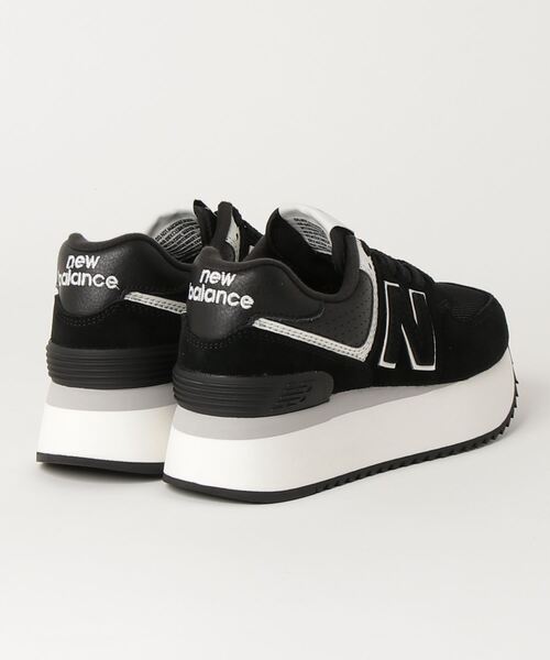 NEW BALANCE(ニューバランス)の「574+(スニーカー・レディース・ブラック/オフホワイト・22.0cm/23.0cm/24.0cm/25.0cm/23.5cm/24.5cm/22.5cm)」の4枚目の写真