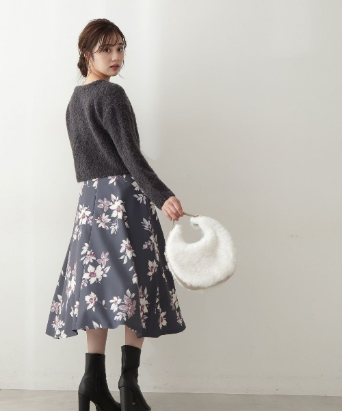 PROPORTION BODY DRESSING（プロポーションボディドレッシング）の「フラワーブーケフレアスカート / 1213120104（スカート・レディース・ベージュ/ダークグレー/グレー・MEDIUM/X-SMALL/SMALL）」の19枚目の写真