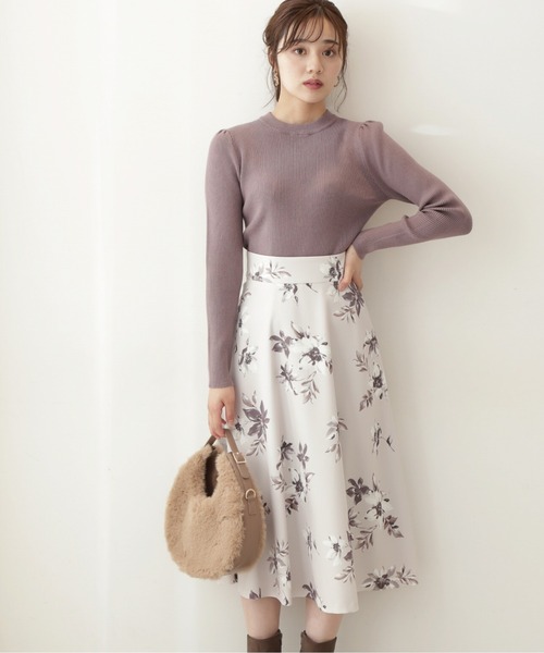 PROPORTION BODY DRESSING（プロポーションボディドレッシング）の「フラワーブーケフレアスカート / 1213120104（スカート・レディース・ベージュ/ダークグレー/グレー・MEDIUM/X-SMALL/SMALL）」の20枚目の写真