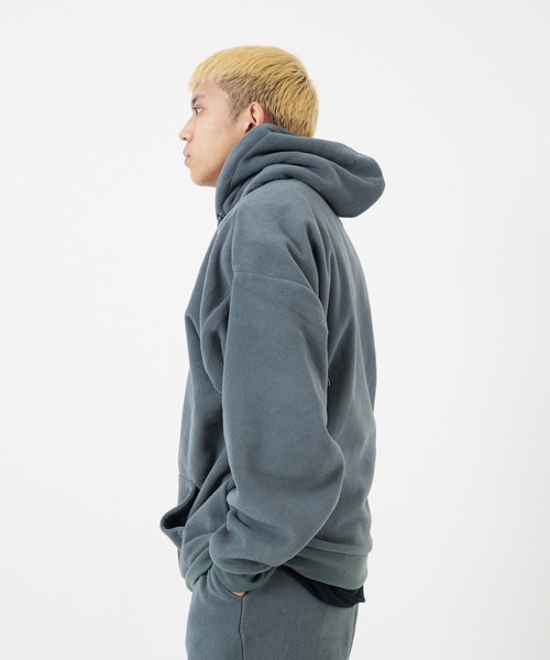 CORISCO（コリスコ）の「フラノフリース BIGプルパーカー(M1)（パーカー・メンズ・その他1/その他2/ブルー系その他/グリーン/アイボリー/ブラック/ダークグリーン・MEDIUM/LARGE/X-LARGE）」の18枚目の写真