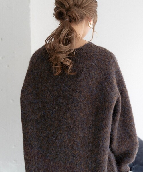 FREAK'S STORE（フリークスストア）の「akina × FREAK'S STORE/アキナ akina × FREAK'S モヘアタッチルーズニット（ニット/セーター・レディース・ベージュ/オレンジ/ブラウン・ﾌﾘ-）」の19枚目の写真