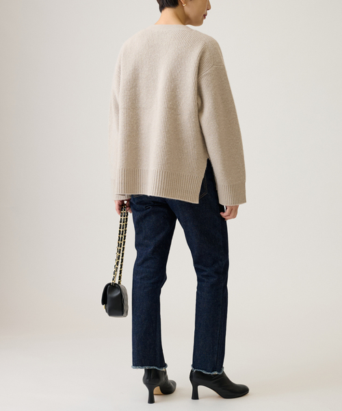 journal standard L'essage(ジャーナルスタンダードレサージュ)の「パールボタンカーディガン(カーディガン/ボレロ・レディース・ベージュ/チャコールグレー・FREE)」の14枚目の写真
