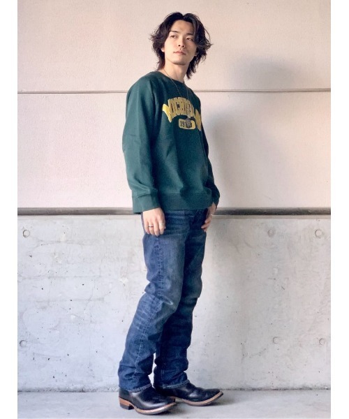 BACK NUMBER(バックナンバー)の「【BACK NUMBER】裏シャギープリントクルー(スウェット・メンズ・グリーン/イエロー/オフホワイト・L/M/S/XL)」の19枚目の写真