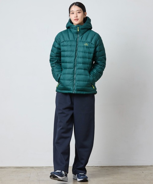 L.L.Bean（エルエルビーン）の「ビーンズ・ダウン・フード・ジャケット（ダウンジャケット/コート・レディース・ブラック/ブルー/ダークグリーン・X-SMALL/SMALL/MEDIUM/LARGE）」の16枚目の写真