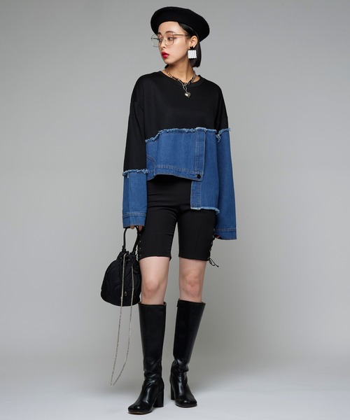 Narcissus（ナルシス）の「【Narcissus】キルティングクロスバッグ（ショルダーバッグ・レディース・ブラック/ブルー・FREE）」の14枚目の写真