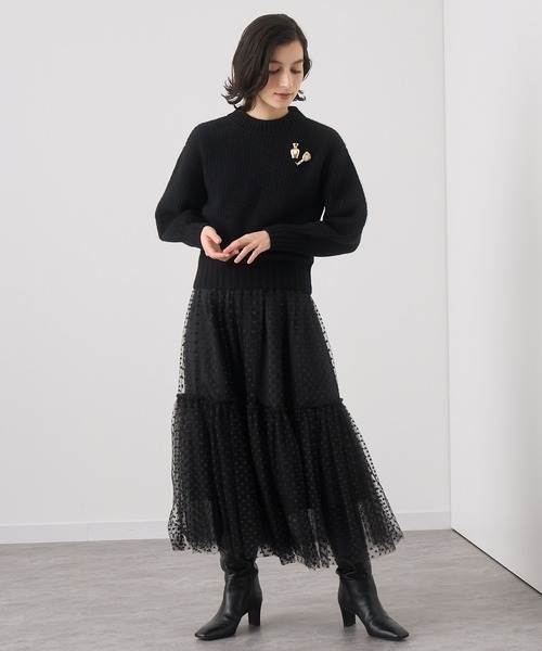ANAYI(アナイ)の「ドットチュールティアード スカート(スカート・レディース・ブラック・36/38)」の22枚目の写真