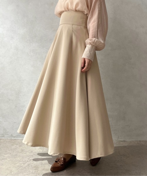 apres jour clair(アプレジュールクレア)の「【apres jour clair】ハイウエストフレアスカート【ZOZOTOWN限定アイテム】(スカート・レディース・グレー/ブラック/アイボリー/モカ/ベージュ・X-LARGE/フリー)」の5枚目の写真