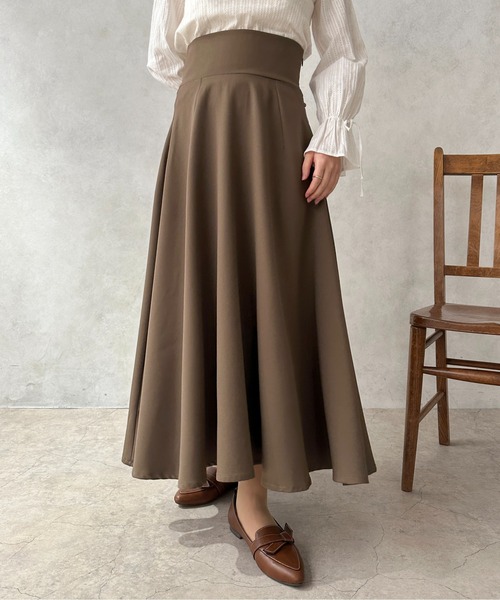 apres jour clair(アプレジュールクレア)の「【apres jour clair】ハイウエストフレアスカート【ZOZOTOWN限定アイテム】(スカート・レディース・グレー/ブラック/アイボリー/モカ/ベージュ・X-LARGE/フリー)」の11枚目の写真