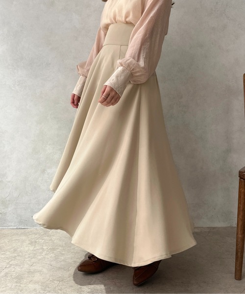 apres jour clair(アプレジュールクレア)の「【apres jour clair】ハイウエストフレアスカート【ZOZOTOWN限定アイテム】(スカート・レディース・グレー/ブラック/アイボリー/モカ/ベージュ・X-LARGE/フリー)」の18枚目の写真