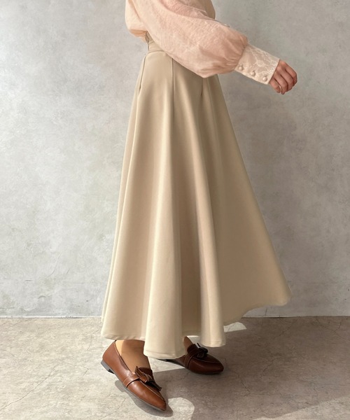 apres jour clair(アプレジュールクレア)の「【apres jour clair】ハイウエストフレアスカート【ZOZOTOWN限定アイテム】(スカート・レディース・グレー/ブラック/アイボリー/モカ/ベージュ・X-LARGE/フリー)」の19枚目の写真