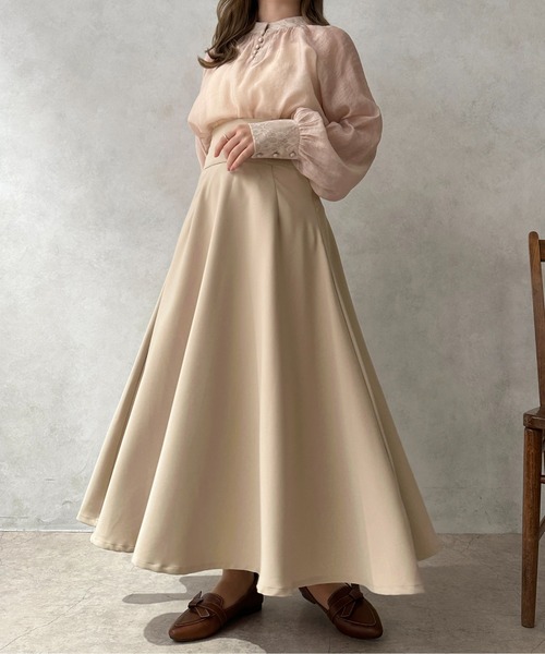 apres jour clair(アプレジュールクレア)の「【apres jour clair】ハイウエストフレアスカート【ZOZOTOWN限定アイテム】(スカート・レディース・グレー/ブラック/アイボリー/モカ/ベージュ・X-LARGE/フリー)」の21枚目の写真