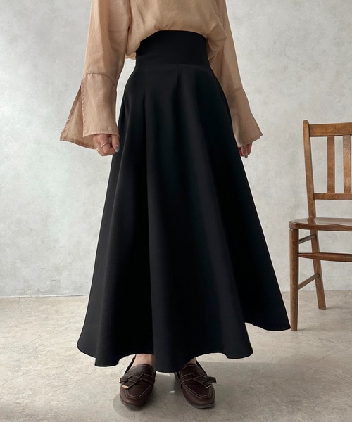 セール】【apres jour clair】ハイウエストフレアスカート【ZOZOTOWN