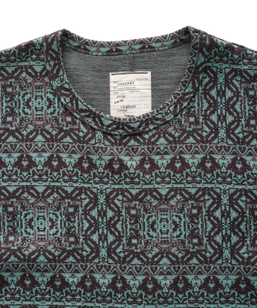 SHAREEF(シャリーフ)の「CARPET JQ S/S PO(Tシャツ/カットソー・メンズ・グレー/レッド/ターコイズブルー・1/2/3)」の5枚目の写真