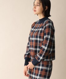 OPAQUE.CLIP | チェックジャカードニット(ニット/セーター)