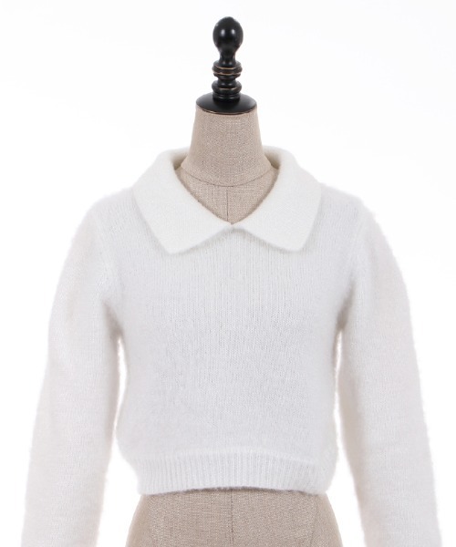 【セール】フラフィーショートニット（ニット/セーター）｜FickleBebe（フィクルベベ）