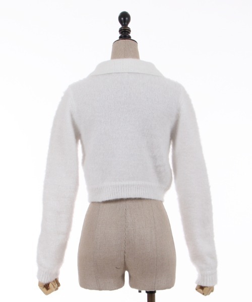 【セール】フラフィーショートニット（ニット/セーター）｜FickleBebe（フィクルベベ）