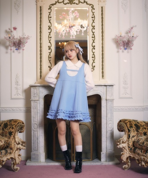 【セール】フラフィーショートニット（ニット/セーター）｜FickleBebe（フィクルベベ）