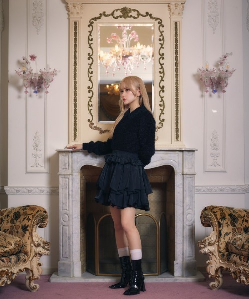 【セール】フラフィーショートニット（ニット/セーター）｜FickleBebe（フィクルベベ）