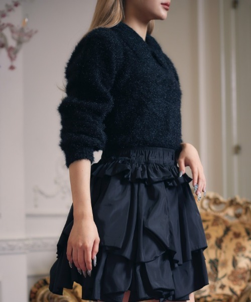 【セール】フラフィーショートニット（ニット/セーター）｜FickleBebe（フィクルベベ）