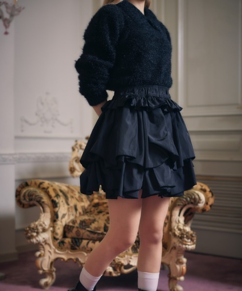 【セール】フラフィーショートニット（ニット/セーター）｜FickleBebe（フィクルベベ）