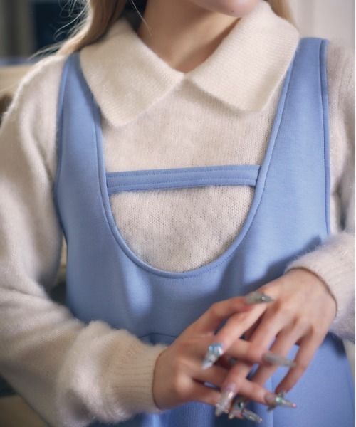 【セール】フラフィーショートニット（ニット/セーター）｜FickleBebe（フィクルベベ）