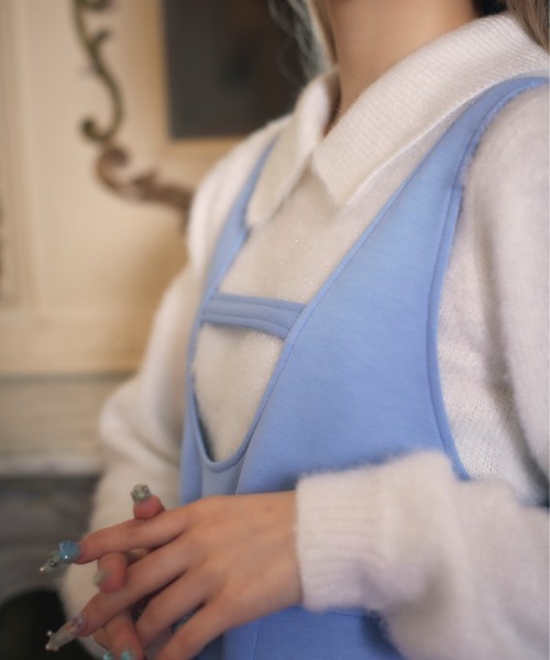 【セール】フラフィーショートニット（ニット/セーター）｜FickleBebe（フィクルベベ）