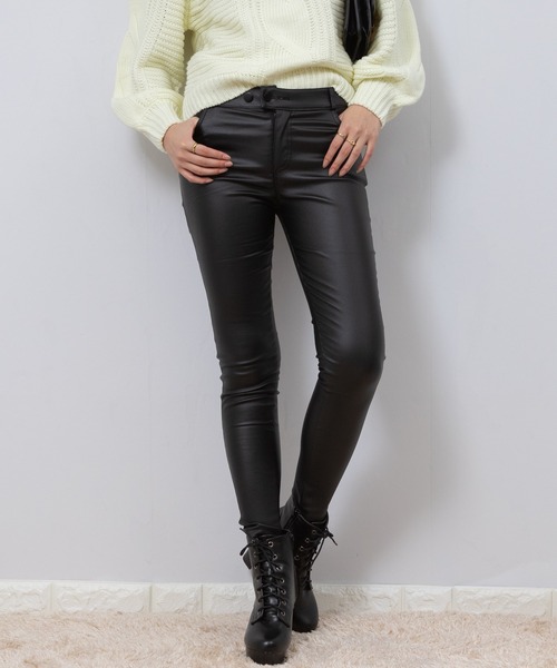 pumpkin port(パンプキンポート)の「裏起毛 ストレッチスキニーパンツ(その他パンツ・レディース・ブラック・SMALL/MEDIUM/LARGE)」の9枚目の写真