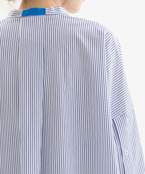nop de nod(ノップドゥノッド)の「Cielバンドカラーシャツ(シャツ/ブラウス・レディース・オフホワイト/ブルー/モカ・3)」の12枚目の写真
