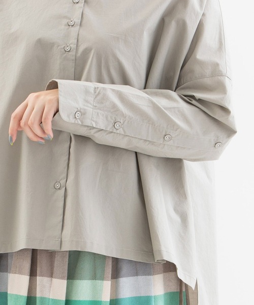 nop de nod(ノップドゥノッド)の「Cielバンドカラーシャツ(シャツ/ブラウス・レディース・オフホワイト/ブルー/モカ・3)」の20枚目の写真
