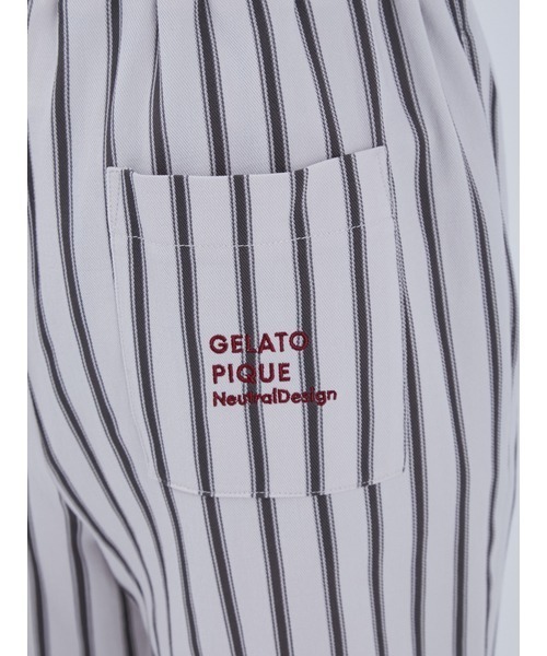 gelato pique（ジェラートピケ）の「【UNISEX】ストライプロングパンツ
