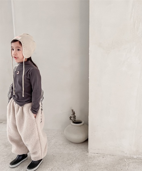 aimoha（アイモハ）の「【aimoha-KIDS-】子供服 モコモコボア裏フリーススウェットパンツ（スウェットパンツ・キッズ・ライトベージュ/ダークグレー・80/90/100/110/120/130）」の17枚目の写真