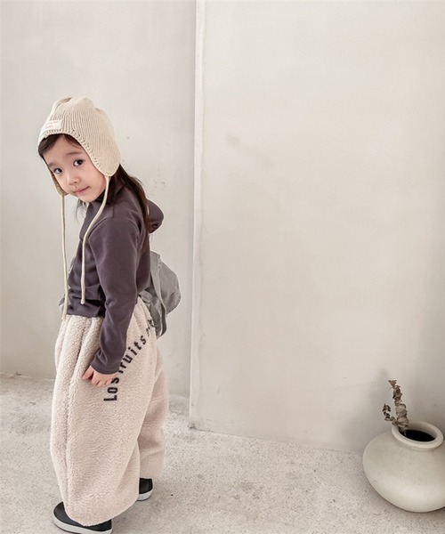 aimoha（アイモハ）の「【aimoha-KIDS-】子供服 モコモコボア裏フリーススウェットパンツ（スウェットパンツ・キッズ・ライトベージュ/ダークグレー・80/90/100/110/120/130）」の19枚目の写真