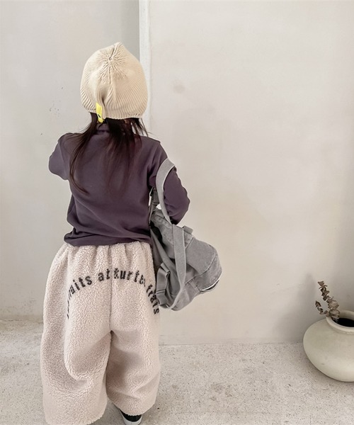 aimoha（アイモハ）の「【aimoha-KIDS-】子供服 モコモコボア裏フリーススウェットパンツ（スウェットパンツ・キッズ・ライトベージュ/ダークグレー・80/90/100/110/120/130）」の21枚目の写真